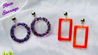 Resin Earrings Tutorials🥳🥰 | Resin Earrings Making | Resin jewellery | @handmadejewellery123