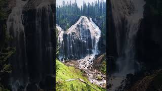 Hidden #waterfall inside #yellowstone #mountains #nature #backpacking #hiking #water #outdoors