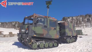 Marmot Quest 1: Zippermast sensor mast technology in alpine winter environment