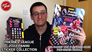 Premier League 2022 | Official Panini Sticker Collection | 150 Packet Box bundle