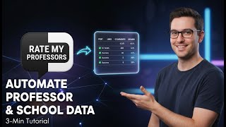 How to Scrape Rate My Professors & Schools Data in Seconds (No Manual Searching)
