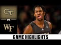 Georgia Tech vs. Wake Forest Game Highlights | 2023-24 ACC Men's Basketball