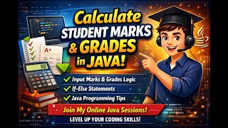 Java Program to Calculate Student Grades Learn Logic Step by Step Join Edusaa Online Sessions