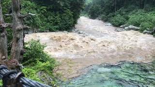 黒部源流 薬師沢からの鉄砲水 | Flash floods from Yakushizawa, Kurobe River, Japan