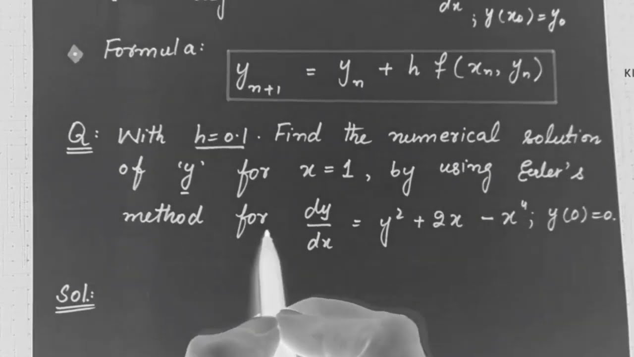 Euler's Method | Numerical Analysis - YouTube