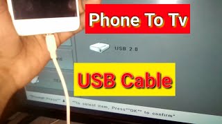 how to connect phone to TV using USB cable