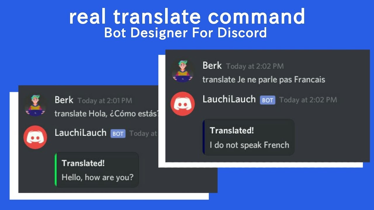 Как перевести в дискорде. Переводчик Дискорд бот. Бесплатный переводчик дискордр. Перевод Comand. Bot Designer for discord идеи.
