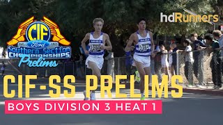 2024 XC - CIF-SS Prelims - D3 Boys Heat 1 (Noonan and Hunter of Dana Hills, Hart High team 1st)