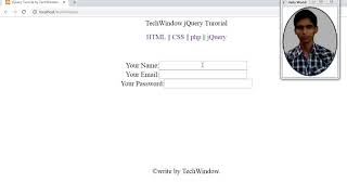 jQuery 8 focusIn & focusOut function