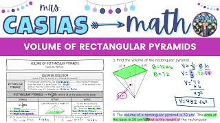 Volume of Rectangular Pyramids | 7th Grade Math Lesson