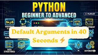 Default Arguments in 40 Seconds ⚡🔥 | Python Made Easy! #coding #python #programming #learnpython