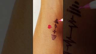 Dumbbell tattoo with pen#video #art #viralvideo #tattoo #drawing #artist #viral