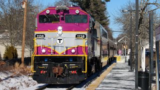 MBTA’s Freshly Rebuilt GP40MC-3 1138 on the Track Geometry Train