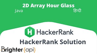 Hackerrank Data Structure Arrays - 2D Array Hour Glass Solution in Java