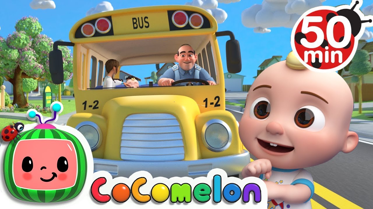 Wheels On The Bus School Version More Nursery Rhymes Kids Songs