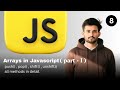 JavaScript Array Methods Explained part - 1 | push, pop, shift & unshift with Examples #javascript