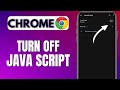 How To Turn Off JavaScript on Chrome | Disable Java Script on Chrome