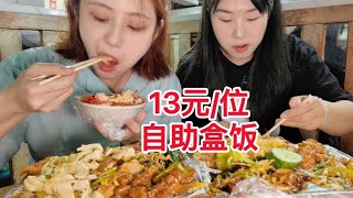 东北13元自助盒饭，数十种菜品随便吃~