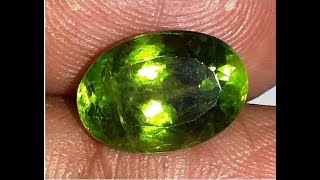 6.15 Carat Peridot Certificate no. AK2106150102