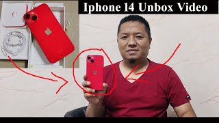 Iphone 14 (RED Color) Unbox Video | Khawlbawm Channel