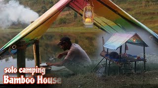 Bamboo House🤓 part 2 solo camping ഡാം അരികിൽ ഒരു ദിവസം