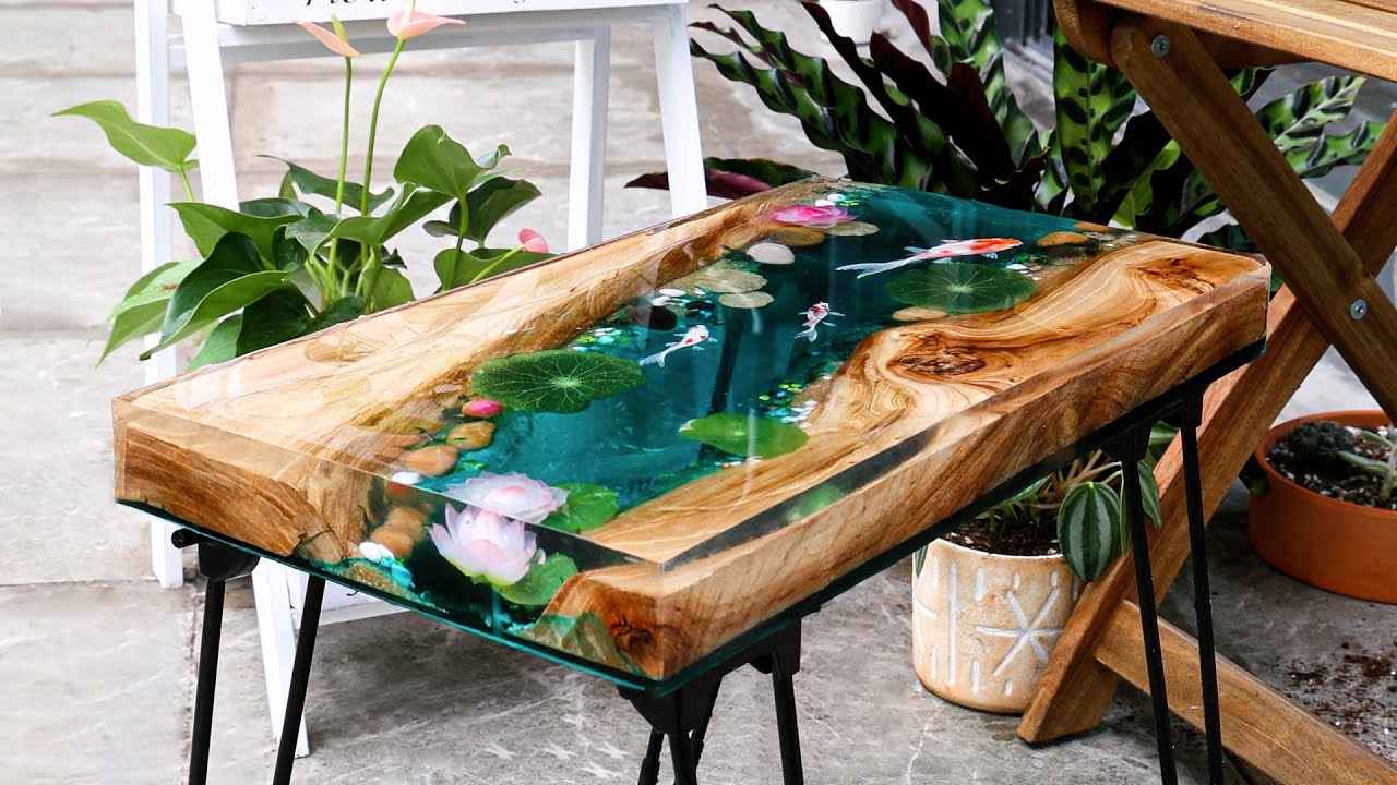 How To Make An Awesome Resin River Table With The Best Mold | Step By ...