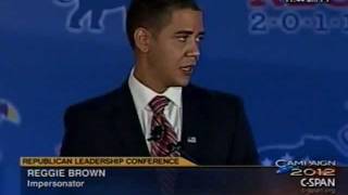 Barack Obama Impersonator (Reggie Brown) at GOP