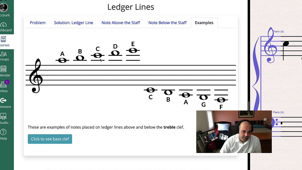 Basic Notation: Ledger Lines And The Grand Staff - YouTube