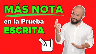 ✅ MÁS NOTA en la PRUEBA ESCRITA ✍🏼 ⬆️[DELE B2]⬆️