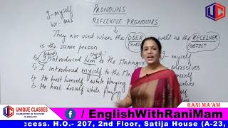 Reflexive Pronoun | PRONOUN Part-3 in English Grammar By Rani Mam in Hindi | For SSC CGL, Bank PO