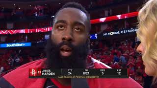 James Harden Post game Interview | Rockets vs Pacers