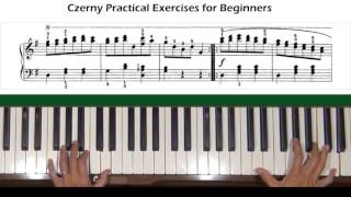 Czerny Practical Exercises for Beginners Op. 599, No. 91 Piano Tutorial