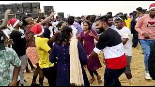 Christmas celebration at Kanyakumari vallavilai #pozhiyoor beach