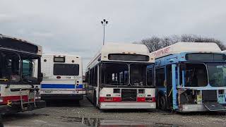 CTA 77th garage boneyard alot of retired buses here