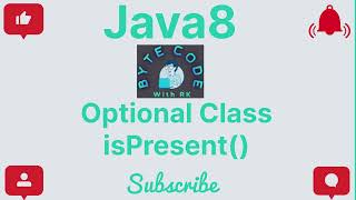 isPresent() | Optional Class | Java8 | Core Java | Java Programming | #java #java8 #optionalclass