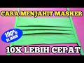 CARA MENJAHIT MASKER KAIN-SUPER CEPAT, CARA MEMBUAT MASKER KAIN, #maskerkain #masker #maskerperca