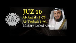 Murottal Juz 10 Syaikh Mishary Rashid Alafasy arab, latin, & terjemah