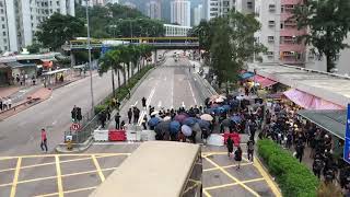 香港反送中大埔遊行　民眾大圍站築路障 |中央社即時影音