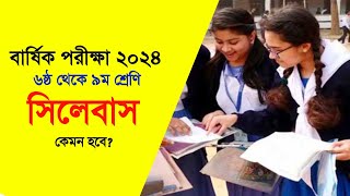 ৬ষ্ঠ থেকে ৯ম শ্রেণির বার্ষিক পরীক্ষার সিলেবাস কেমন হবে?  Annual exam syllabus 2024 || Class 6 to 9