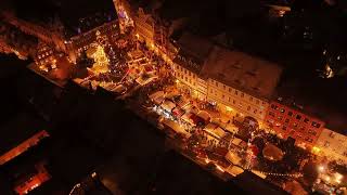 Adventsstadt Quedlinburg - Weihnachtsmarkt von oben