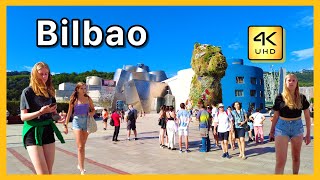 [4k] BILBAO walking in SUMMER, Guggenheim bilbao museum tour, what to see in bilbao, Bilbo, Spain