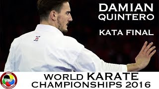 FINAL. Male Kata. QUINTERO (SPA). Kata Chatanyara Kushanku. 2016 World Karate Championships