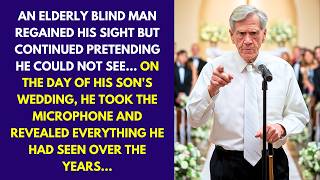 AN ELDERLY BLIND MAN REGAINED HIS SIGHT BUT CONTINUED PRETENDING HE COULD NOT SEE...