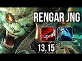 RENGAR vs KHA (JNG) | Rank 2 Rengar, 8/0/2, Legendary | TR Grandmaster | 13.15