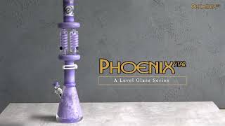 Best Glass Pipe 4 Times Freezable Coil Double Bong | Phoenix Star PHX493