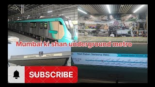 😱Mumbai ki shan underground metro||एक बार जरुर सफल करना!@mumbaimetrorailcorporation3307 #mumbai