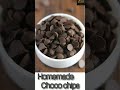 Choco chips | Homemade choco chips | Only in 1 ingredients #Chocochips #chocolatechips #shorts