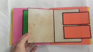 DIY SLIDER PHOTO ALBUM SCRAPBOOK SCHOOL PROJECT