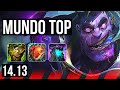 DR. MUNDO vs DARIUS (TOP) | 4/1/7, 900+ games | EUW Grandmaster | 14.13