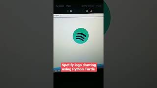 Spotify Logo drawing Using Python Turtle | Coding Video| Instagram Reels | WhatsApp Status | Tiktok|